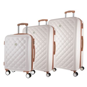 3-Piece Sets Pierre Cardin Hard Shell 3-Piece Luggage Set Travel Białe | MTPYE-7268