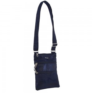 Anti-Theft Range Pierre Cardin Anti-Theft Cross Body Bag Damskie Granatowe Camo | TGOVI-8241