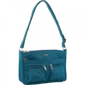 Anti-Theft Range Pierre Cardin Anti-Theft Cross-Body Bag Travel Turkusowe | SRTDI-7943
