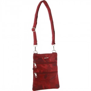 Anti-Theft Range Pierre Cardin Anti-Theft Cross Body Bag Damskie Bordowe Camo | QLIOY-6819