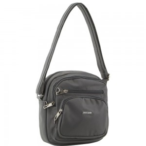Anti-Theft Range Pierre Cardin Anti-Theft Cross Body Bag Travel Szare | OFVJZ-4865