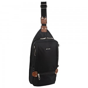 Anti-Theft Range Pierre Cardin Anti-Theft Cross Body Bag Travel Czarne | NTCZH-3075