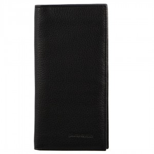 Bi-Fold Wallets Pierre Cardin Italian Leather Suit Wallet Męskie Czarne | UVSTB-0394