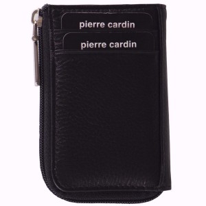 Bi-Fold Wallets Pierre Cardin Italian Leather Key + Credit Card Holder Męskie Czarne | SFJYU-2319