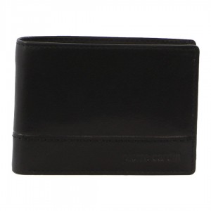 Bi-Fold Wallets Pierre Cardin Leather Bi-Fold Wallet Męskie Czarne | GVARU-9183