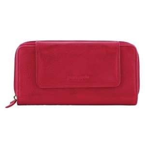 Bi-Fold Wallets Pierre Cardin Leather Bi-Fold Tab Wallet Damskie Różowe | GUEWN-4162