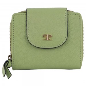 Bi-Fold Wallets Pierre Cardin Leather Tab Bi-Fold Wallet Damskie Jade | YRGKI-7528