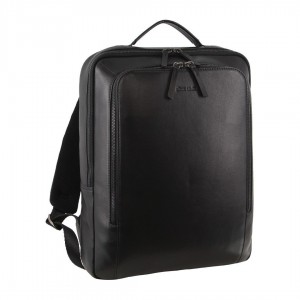 Business Computer Bags Pierre Cardin Leather Business Laptop Bag Męskie Czarne | SRPXT-4032