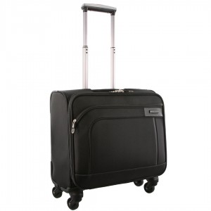 Cabin Cases Pierre Cardin 4 Wheel Mobile Office Cabin Case Męskie Czarne | MNQJE-1809