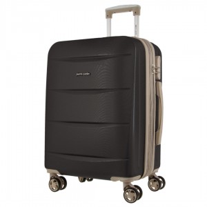 Cabin Cases Pierre Cardin 54cm Cabin Hard-Shell Suitcase Męskie Czarne | EJSYG-9745