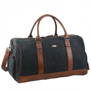 Canvas Bags Pierre Cardin Canvas Overnight Duffle Bag Męskie Czarne | KGLNY-2460