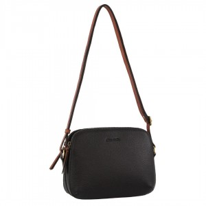 Handbags Pierre Cardin Leather Classic Crossbody Bag Damskie Czarne | LJRVX-4620