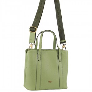 Handbags Pierre Cardin Leather Webbing Strap Tote Bag Damskie Jade | LSATQ-0461