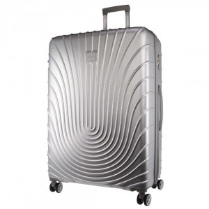 Hard Shell Cases Pierre Cardin 70cm MEDIUM Hard Shell Case Travel Srebrne | CBIQD-5341