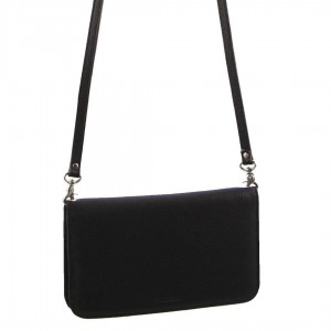Kopertówka Pierre Cardin Genuine Leather Clutch Wallet Bag Damskie Czarne | YGTBP-5263