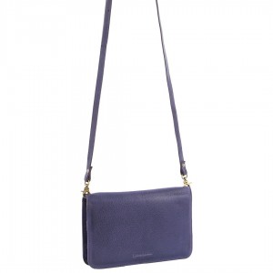 Kopertówka Pierre Cardin Genuine Leather Clutch Wallet Bag Damskie Fioletowe | TKRFL-7245