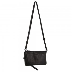 Kopertówka Pierre Cardin Leather Multiway Cross-Body Bag Damskie Czarne | FWAIZ-2875