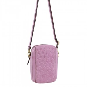 Kopertówka Pierre Cardin leather Textured Design Phone Bag Damskie Różowe | ADZNL-5893