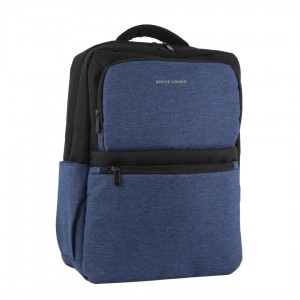 Laptop Pierre Cardin Travel & Business Backpack with Built-in USB Port Travel Granatowe | WOEJQ-2913