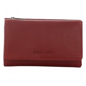 Medium Wallets Pierre Cardin Leather Tri-Fold Wallet Damskie Czerwone | EXODZ-7596