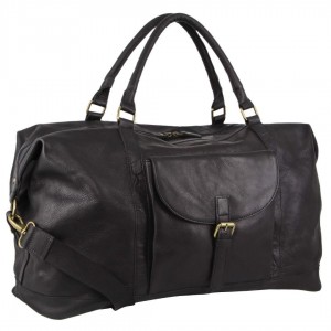 Overnight Bags Pierre Cardin Rustic Leather Business Overnight Bag Męskie Czarne | SMXBJ-4173