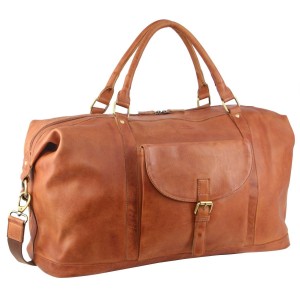 Overnight Bags Pierre Cardin Rustic Leather Business Overnight Bag Travel Brązowe | QGWFC-5193