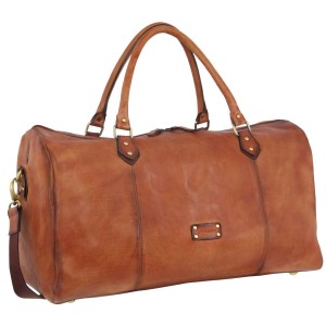Overnight Bags Pierre Cardin Smooth Leather Overnight Bag Travel Brązowe | JFQHY-9628