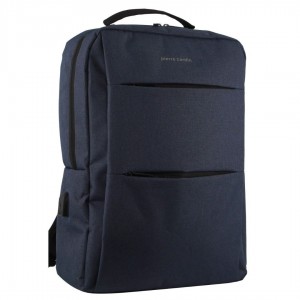 Plecak Podróżny Pierre Cardin Travel & Business Backpack with Built-in USB Port Travel Granatowe | FALGI-2417