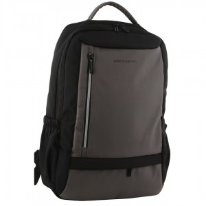 Plecak Podróżny Pierre Cardin Travel & Business Backpack with Built-in USB Port Travel Ciemny Szare | VGWPD-8679