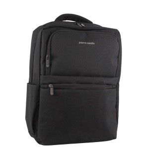 Plecaki Pierre Cardin Travel & Business Backpack with Built-in USB Port Męskie Czarne | DYMWP-5230