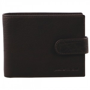Portfel Trifold Pierre Cardin Rustic Leather Wallet Męskie Brązowe | JZYXH-1968