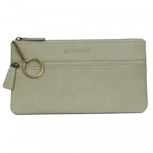 Portmonetki Pierre Cardin Genuine Leather Coin Purse Damskie Zielone | QAPML-2845