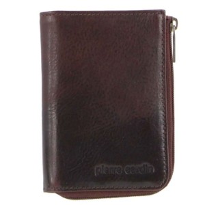 Posiadacz Karty Pierre Cardin Italian Leather Key + Credit Card Holder Męskie Czekolada | CQISK-6597