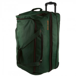 Soft Shell Cases Pierre Cardin 72cm Medium Soft Trolley Case Travel Zielone | EDHXM-2893