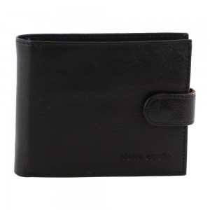 Tab Wallets Pierre Cardin Italian Leather Two Tone Wallet Męskie Czarne | YSJIG-4981