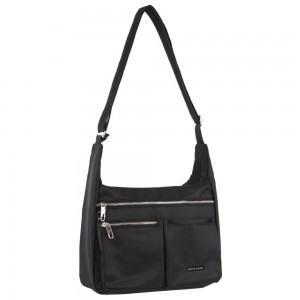 Torba Crossbody Pierre Cardin Anti-Theft Cross Body Bag Męskie Czarne | ZVXJB-4158