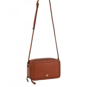 Torba Crossbody Pierre Cardin Leather Crossbody Camera Bag Damskie Brązowe | DKTIO-3617