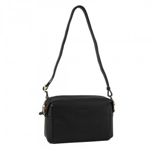 Torba Crossbody Pierre Cardin Leather Cross-Body Bag Clutch Damskie Czarne | AGVWL-3485