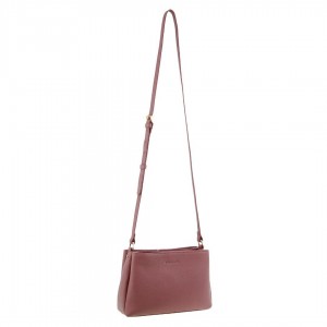 Torba Crossbody Pierre Cardin Leather Crossbody Bag Damskie Różowe | XBGCJ-0365