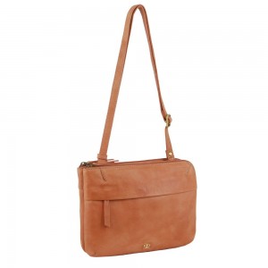 Torba Crossbody Pierre Cardin Leather Crossbody Bag Damskie Morelowe | RQXTZ-9680
