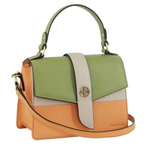 Torba Crossbody Pierre Cardin Leather Cross-Body Clutch Bag Damskie Leaf | NDWGB-7938