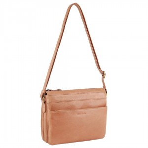 Torba Crossbody Pierre Cardin Leather Crossbody Bag Damskie Morelowe | MOCBZ-8016