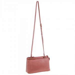 Torba Crossbody Pierre Cardin Leather Crossbody Bag Damskie Marsala | LBVOA-8249