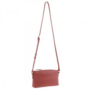 Torba Crossbody Pierre Cardin Leather Crossbody Bag Damskie Różowe | KFVBW-9478