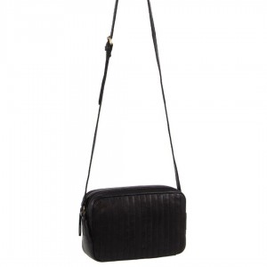 Torba Crossbody Pierre Cardin Leather Double Zip Bag Damskie Czarne | WSPBQ-4612
