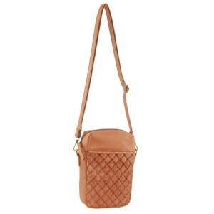 Torba Crossbody Pierre Cardin Leather Embossed Phone Crossbody Bag Damskie Morelowe | LBRWD-6437