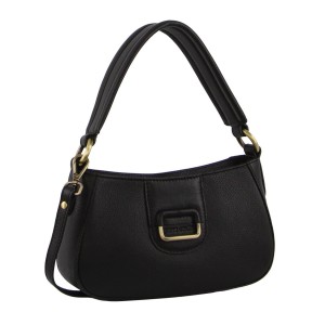 Torba Crossbody Pierre Cardin Leather Flap Over Bag Damskie Czarne | TNSWM-8341