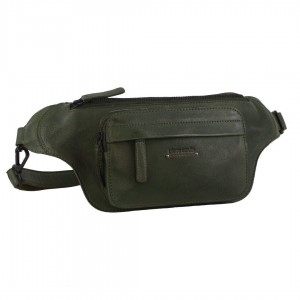 Torba Crossbody Pierre Cardin Leather Rustic Belt Bag Damskie Fioletowe | FUBRK-4305