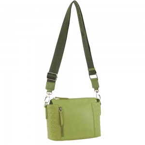 Torba Crossbody Pierre Cardin Leather Square Crossbody Bag Damskie Leaf | YQILM-9251