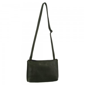 Torba Crossbody Pierre Cardin Leather Trendy Cross-Body Bag Damskie Ciemny Zielone | FCLSR-5436